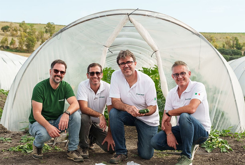 Rodolfo Calvo (Sales Representative Sicilia), Andrea Cilio (Product Development Specialist), Gabriele Lippi (Crop Specialist Zucchino), Vincenzo Zangari (Sales Representative Sicilia)